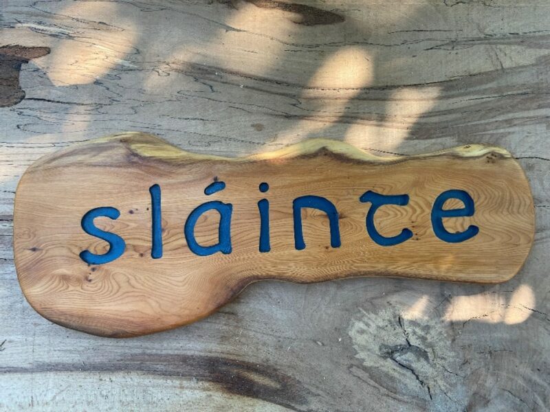 wooden sign